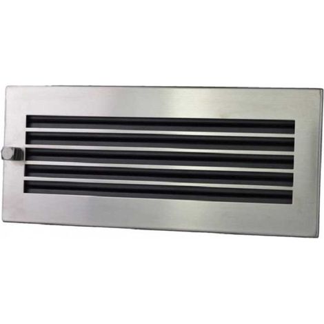 Grille d'air chaud - En inox 35 x 15 cm