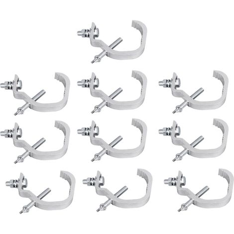 Lot de 10 crochets de fixation multifonctionnels en aluminium pour éclairage de scène et structures de concert (1/5)
