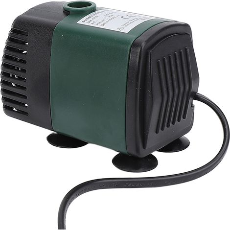 Pompe submersible 7W 500L/h IP68 silencieuse hauteur refoulement 120cm pour bassin aquarium fontaine maison paysage prise EU 220V (1/5)