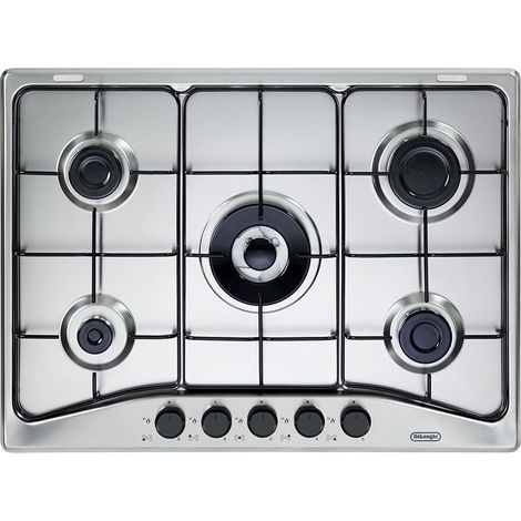 De'Longhi FFA 57 ASV Einbaukochfeld Edelstahl 68 cm Gas 5 Brenner