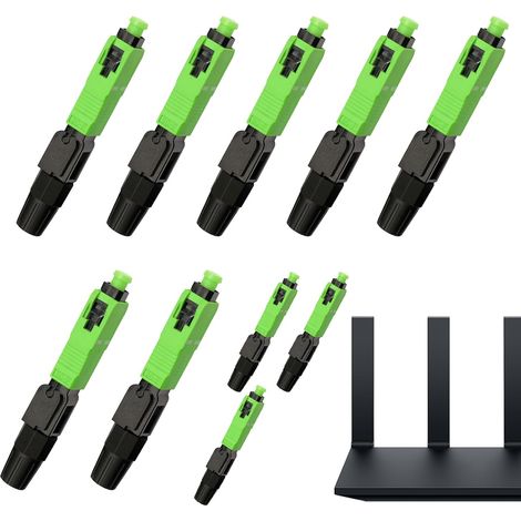 Fiche de fibre optique adaptateur de câble, outils, matériaux Lot de 10 eurs rapides SC à fibre optique pour centres de données, FTTH, professionnels, utilisateurs (1/5)