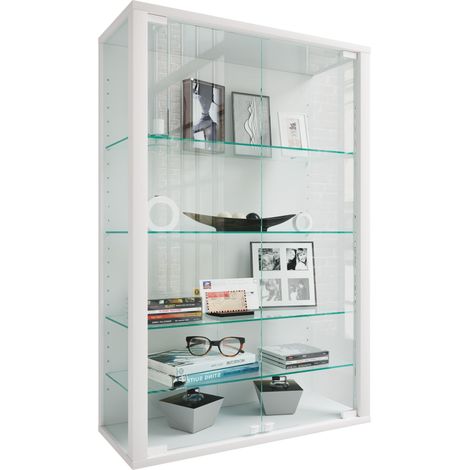 Gabinete de exhibición de pared colgante de cristal de gabinete de exhibición Udina L 91x60x25 - VCM