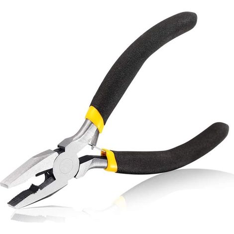 Mini pince à fil de 4,1 po, pince à bijoux polyvalente, pince à bec effilé, pince fine pour monteur de lignes, outils d'artisanat. (1/5)