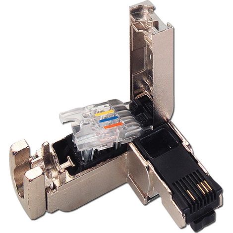 Siemens IE FC RJ45 Plug 90 2x2, Conector RJ45 con conexión FC, 90 grados, 1 ud., 6GK19011BB202AA0