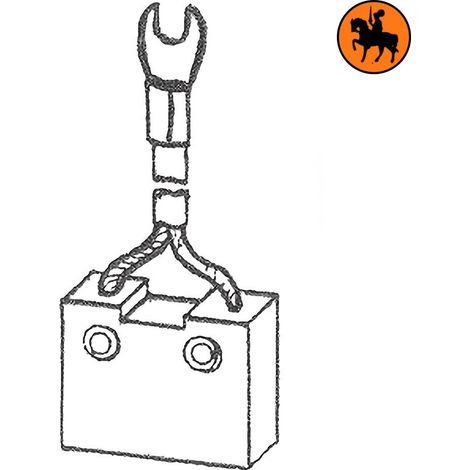 Ensemble de 4 balais de charbon FIAT 9819182 12,5x32x32mm