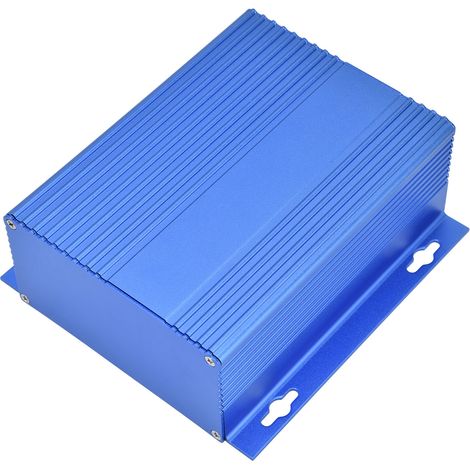 Boîtier électrique en alliage d'aluminium, coffret de dérivation étanche, boîte de jonction projet, 61x147x155mm, bleu mat (1/5)