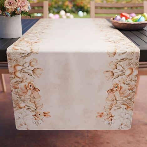 Chemin de Table 140x40 cm en Microfibre Anallergique Anti-Tache, Élégant et Lavable pour Salon et Cuisine (1/3)