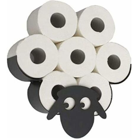 Toilettenpapierhalter mit Tiermotiv, niedlicher Toilettenpapierhalter mit Tiermotiv, Wandhalterung, Toilettenpapierhalter für Schlafzimmer, Küchen- und Badezimmerzubehör, Schaf