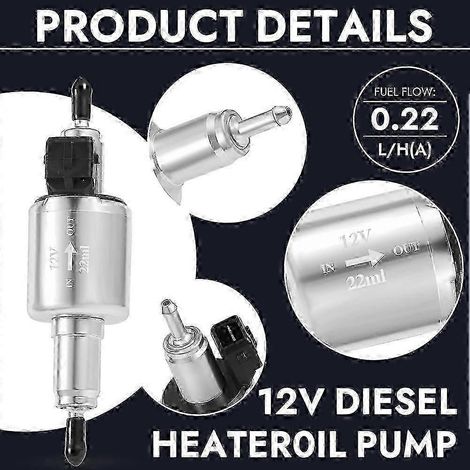 12V 22ML Dieselkraftstoffpumpe für Autoheizung, geräuscharm, Impulsdosierpumpe, kompatibel mit Au Nr. EMO 0827 (1/4)