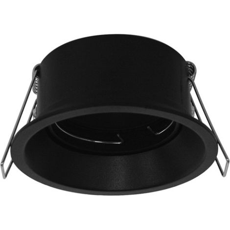 Support de spot Rond Basse luminance noir Ø85mm IP20 Miidex Lighting®