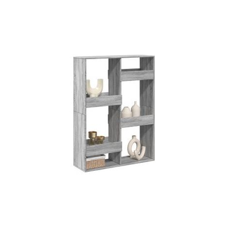 Cloison de séparation sonoma gris 100x33x135 bois ingénierie (1/5)