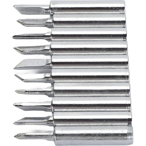 10 embouts de fer à souder de rechange pour station de soudage électrique, accessoires de brasage à trou, lot de 10 (1/5)