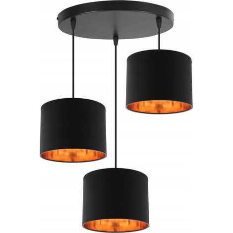 LÁMPARA DE TECHO COLGANTE LÁMPARA DE ARAÑA PANTALLA DORADA LED (1/5)