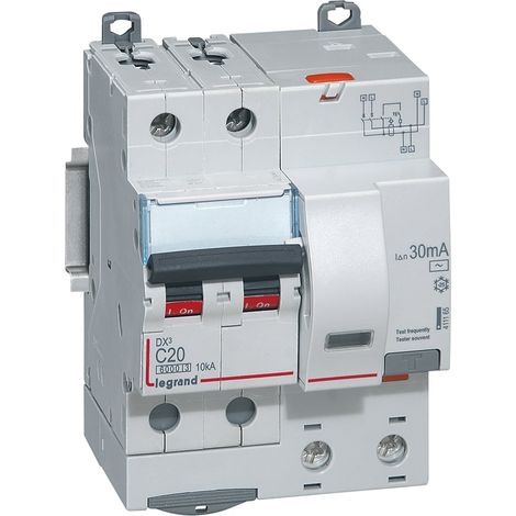 Differentieel Automaat DX3 2P Karakteristiek C 20A 30mA 6kA - LEG411165
