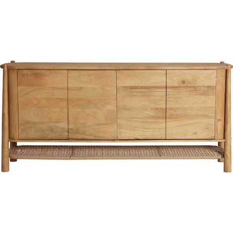 Buffet nordique en bois de manguier - brun clair (1/5)