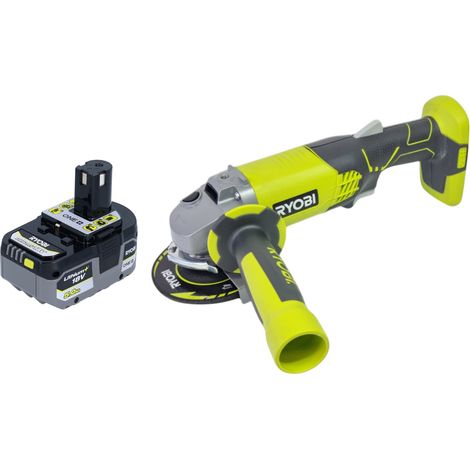 Ryobi R18AG-0 Akku Winkelschleifer 18 V ONE+ 115 mm + 1x Akku 5,0 Ah - ohne Ladegerät