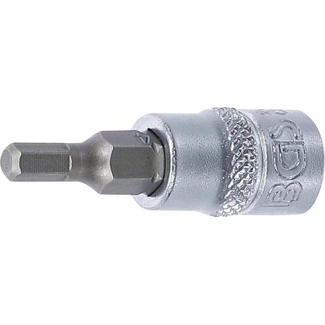 Douille à Embouts 6,3 mm (1/4) - Six Pans Intérieurs 4 mm - Précision et Robustesse, Acier, Pro - D-Work (1/5)