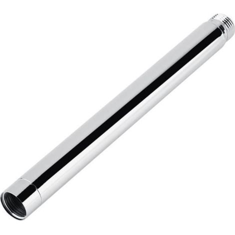 Rallonge de douche - FYDUN - Tube d'Extension Rond - Acier Inoxydable 201 - Chromé - 8 pouces (1/4)