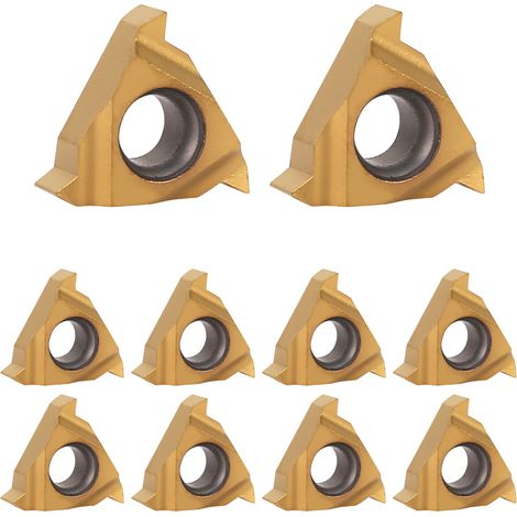 10 Stück 11ER A60 1/4" Hartmetall-Wendeschneidplatten für CNC-Drehmaschinen (1/5)
