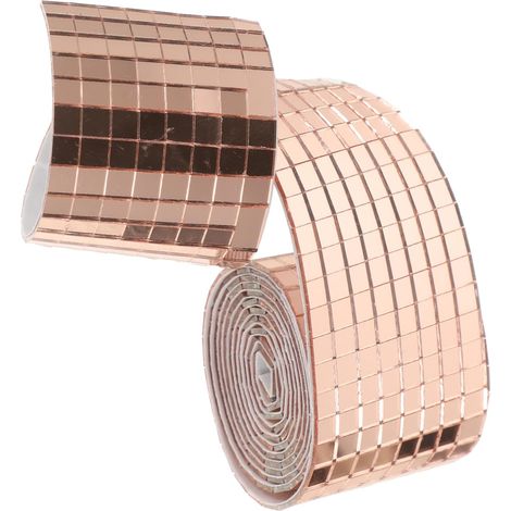 Autocollants Muraux Mosaïque Verre Autocollant Pour Décoration Intérieure 1464 Pièces Rose Doré Imperméable Maison Bureau La Cuisine Salle De Bain (1/5)