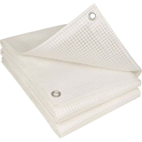 Telone (fai da te) – Telone protettivo rinforzato 2 x 3 m, 160 g/m² – Traslucido/trasparente – Alta resistenza, antistrappo e impermeabile – Stabilizzato ai raggi UV – trasparente 2 x 3 m