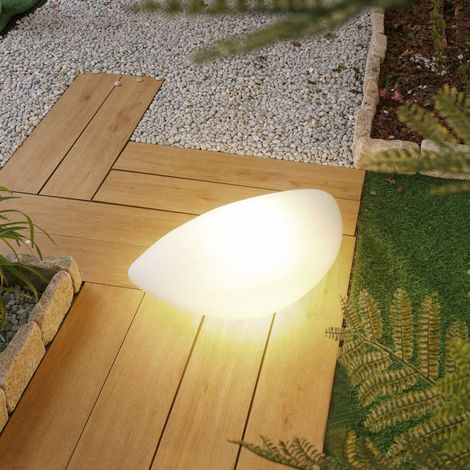 [GEBRAUCHT] B-Ware Lindby Außenleuchte Gartenleuchte Arani LED Lampe weiß Kunststoff IP65 60x40cm (1/2)