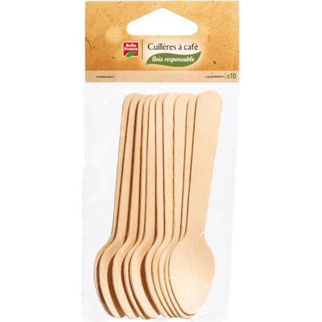 50 Cuillère à Café En Bois X 10 - Belle France