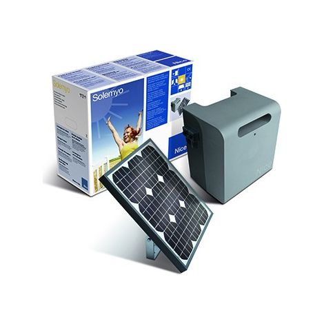 Nice – Kit de système d'énergie solaire pour automatisation de portails – Panneau photovoltaïque 24V – Installation sans travaux – SYKCE (1/2)