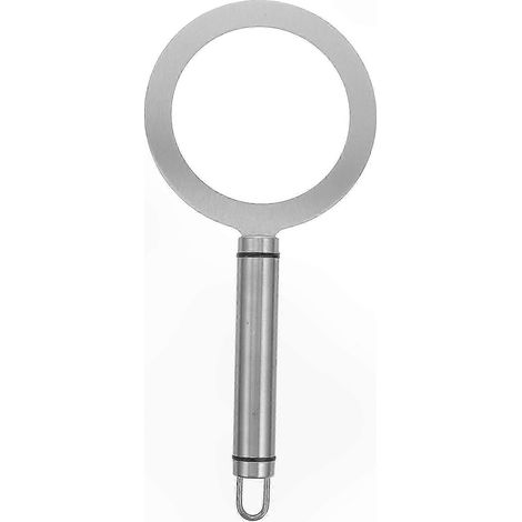 Crème-brûlée-Ring aus Edelstahl zum Backen, Milchbecherschutz, Küchenutensilien-Set aus Silber (1/5)