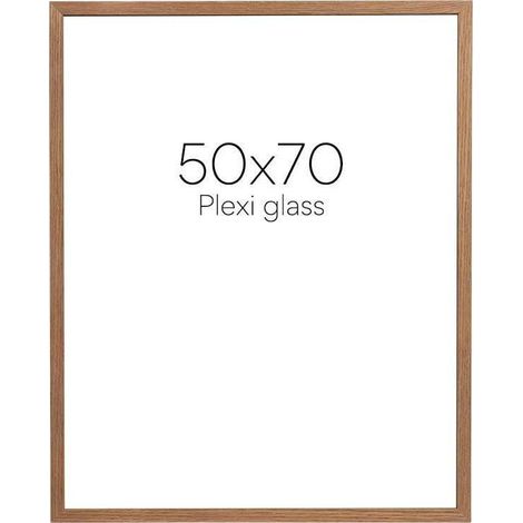 Cornice per foto focus Elegante naturale 50x70 cm legno