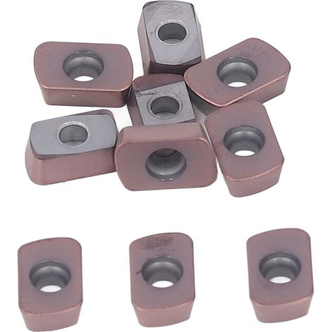 10 Stück Hartmetall-Dreheinsätze, indexierbare, beschichtete Klingen für Holzfräsen, CNC-Drehmaschinen-Werkzeughalter (1/5)