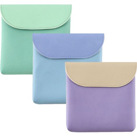 Pochette pour tampons, pochette mensuelle pour serviettes hygiéniques, mini-pochette de rangement en cuir (1/5)