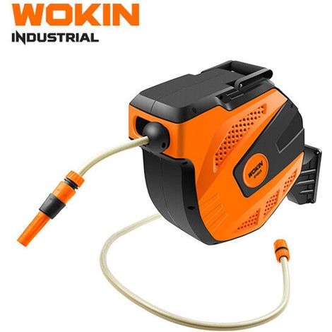 AVVOLGITUBO IRRIGAZIONE AUTOROLL 574515 WOKIN - PLASTICA +TUBO 1/2 MT 15 +1,5 RACCORDI+LANCIA - 1 pezzo (1/2)
