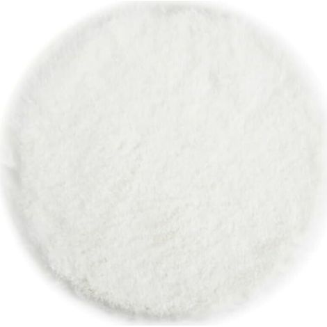 Blanc Coussin de Chaise Rond en Fausse Fourrure Douce et Moelleuse - Décoration de Salon Moderne - 40 x 40 cm (1/4)