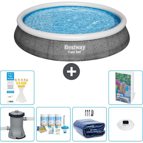 Bestway Piscina Bestway Fast Set Rotonda - 396x84 cm - 7-pezzi  S228 (1/5)