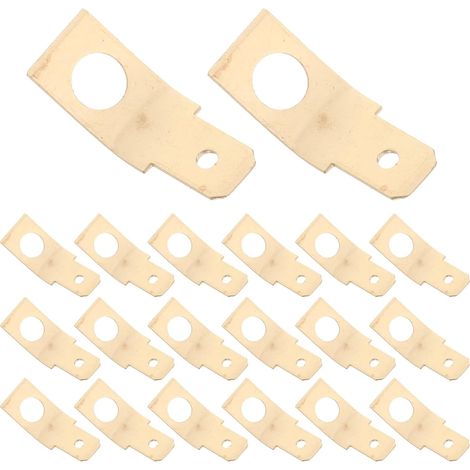 100 Pièces Lot de Connecteurs Mâles Laiton à Lame Raccords Rapides pour Câblage Électrique Adaptateurs Robustes pour Moto et Applications Marines Résistants et Durables (1/5)