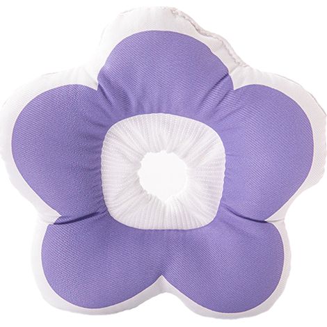 1 collier élisabéthain pour chat, conique imperméable en coton et polyester, violet, tailles XS à L (1/5)