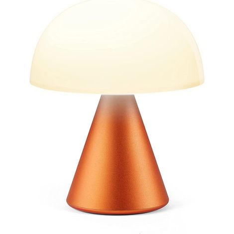 Lexon - MINA M Lampada a LED portatile medio ricaricabile (Alu Arancione) (1/5)