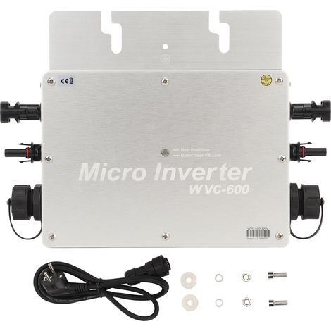 Micro onduleur connecté au réseau 600W en alliage d'aluminium solaire pour l'industrie (1/5)