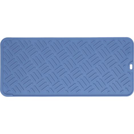Sous-main en silicone isolant thermique, dessous de plat, protection anti-brûlure et imperméable pour la cuisine (bleu marine, 45 x 20 cm) (1/5)