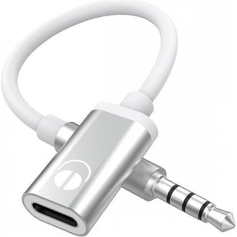 Cable de audio analógico de 3,5 mm macho a USB-C hembra para auriculares, reproductores de MP3, ordenadores portátiles y tabletas. (1/5)