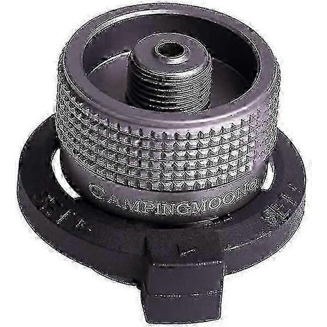 Adaptateur de conversion verrouillable, pour bouteille à embout/cartouche de gaz butane/bouteille de gaz à visser/bouteille à valve Lindal (z11) (1/5)