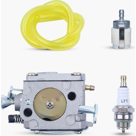 Carburateur Carb avec filtre de ligne de carburant L7T et bougie, adapté pour HUSQVARNA 61 266 268 272 272XP Pièces de rechange de tronçonneuse (1/5)