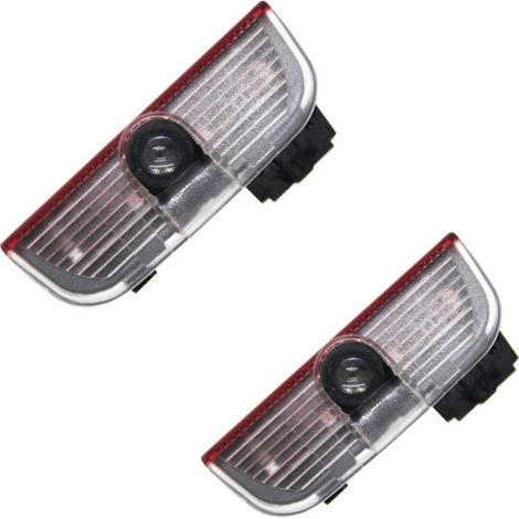 2 pièces Led porte bienvenue voyant d'avertissement projecteur Laser fantme ombre Logo lumière pour Skoda Superb 2009 2010 2011 2012 2013 2014 2015 (1/5)