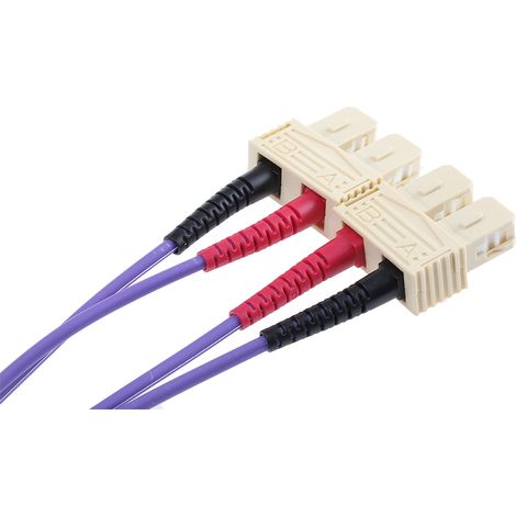 Câble fibre optique RS PRO 1m Avec connecteur / SC, OM3 Multi-mode ( Prix pour 1 )
