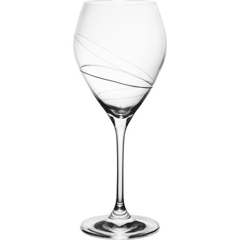 Rona - Verre à vin Silhouette 32 cl en verre taillé (lot de 6)
