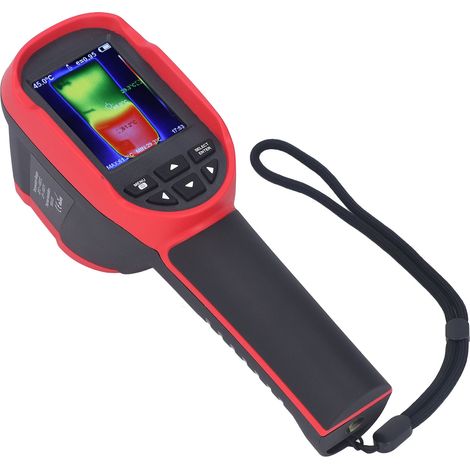 Caméra thermique infrarouge portable avec écran 2,8 pouces, suivi du point chaud/froid, palette de couleurs, détecteur de température IR à main (1/5)