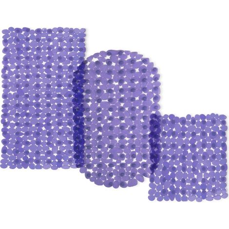 Wanneneinlage Bubble Lila-Transparent Casa Pura Badewanneneinlage 68 x 36 cm Oval