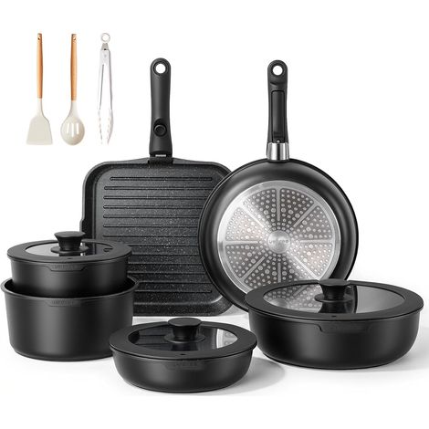 25 Piece Cookware Set with Removable Handles for Induction (1/5)