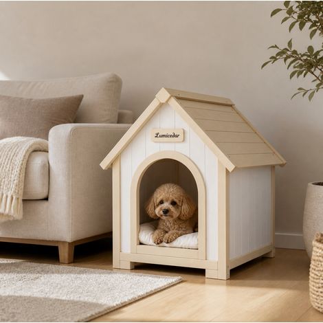 Cuccia per cani da interno in legno FSC® 60 x 55 x 70 cm HAVRYA (1/5)